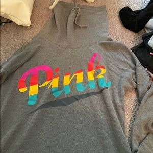 Pink colorful hoodie xs